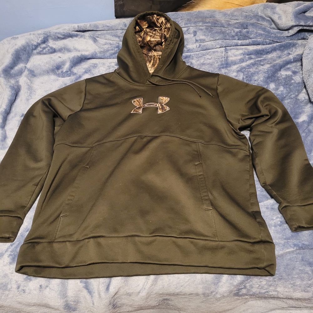 Under Armour Black Hoodie with Camo Detail
